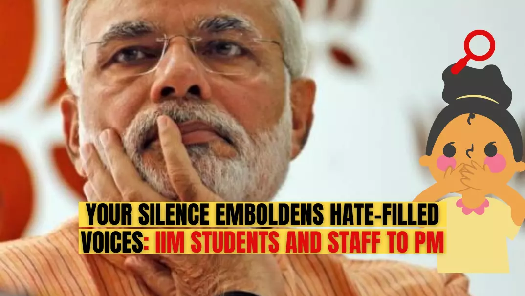 Your Silence Emboldens Hate-Filled Voices) IIM Students
